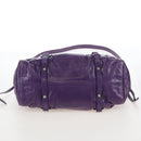 Miu Miu Hand Bag Leather 2way Purple Silver Auth 167682M-6