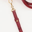 Miu Miu Hand Bag Leather 2way Red Gold Auth 167683M-15