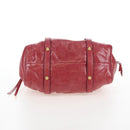 Miu Miu Hand Bag Leather 2way Red Gold Auth 167683M-5
