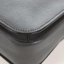 Miu Miu Hand Bag Leather Gray Silver Auth 167684-21