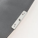 Miu Miu Hand Bag Leather Gray Silver Auth 167684-25