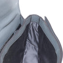 Miu Miu Hand Bag Leather Gray Silver Auth 167684-28