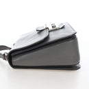Miu Miu Hand Bag Leather Gray Silver Auth 167684-3