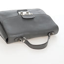 Miu Miu Hand Bag Leather Gray Silver Auth 167684-6