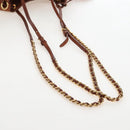 Miu Miu Shoulder Bag Linen Beige Gold Auth 167687M-7