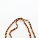 Miu Miu Shoulder Bag Linen Beige Gold Auth 167687M-8
