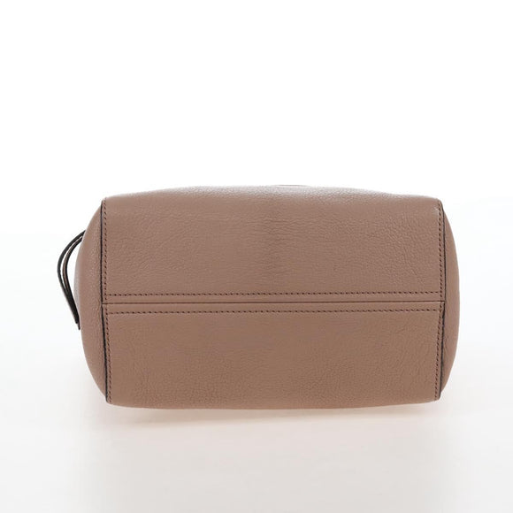 Miu Miu Hand Bag Leather 2way Pink Gold Auth 167688M