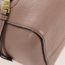 Miu Miu Hand Bag Leather 2way Pink Gold Auth 167688M-18