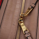 Miu Miu Hand Bag Leather 2way Pink Gold Auth 167688M-10