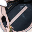 Miu Miu Hand Bag Leather 2way Pink Gold Auth 167688M-11