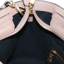 Miu Miu Hand Bag Leather 2way Pink Gold Auth 167688M-28
