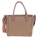 Miu Miu Hand Bag Leather 2way Pink Gold Auth 167688M-2
