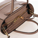 Miu Miu Hand Bag Leather 2way Pink Gold Auth 167688M-6