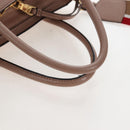 Miu Miu Hand Bag Leather 2way Pink Gold Auth 167688M-8