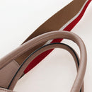 Miu Miu Hand Bag Leather 2way Pink Gold Auth 167688M-14