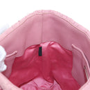 Miu Miu Matelasse Hand Bag Leather 2way Pink Silver Auth 167689A-28