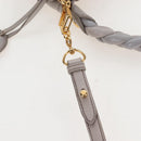 Miu Miu Matelasse Hand Bag Leather 2way Gray Gold Auth 167690M-11