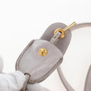 Miu Miu Matelasse Hand Bag Leather 2way Gray Gold Auth 167690M-20