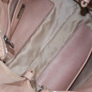 Miu Miu Matelasse Hand Bag Leather 2way Pink Silver Auth 167692A-30