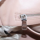 Miu Miu Matelasse Hand Bag Leather 2way Pink Silver Auth 167692A-37