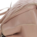 Miu Miu Matelasse Hand Bag Leather 2way Pink Silver Auth 167692A-7