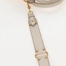 Miu Miu Matelasse Hand Bag Leather 2way White Gold Auth 167694M-15