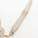 Miu Miu Matelasse Hand Bag Leather 2way White Gold Auth 167694M-17