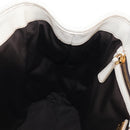 Miu Miu Matelasse Hand Bag Leather 2way White Gold Auth 167694M-26