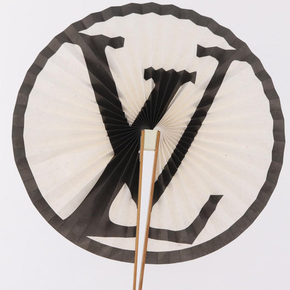 LOUIS VUITTON Japanese Fan Paper Not For Sale White LV Auth 167695M