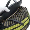LOEWE Puzzle Bag Small Hand Bag Leather Green Gold Tone Auth 167700SM-17
