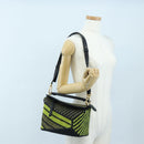 LOEWE Puzzle Bag Small Hand Bag Leather Green Gold Tone Auth 167700SM-25