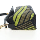 LOEWE Puzzle Bag Small Hand Bag Leather Green Gold Tone Auth 167700SM-4