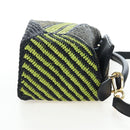 LOEWE Puzzle Bag Small Hand Bag Leather Green Gold Tone Auth 167700SM-5