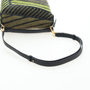 LOEWE Puzzle Bag Small Hand Bag Leather Green Gold Tone Auth 167700SM-9