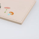LOEWE Card Case Leather Pink Auth 167702M-7