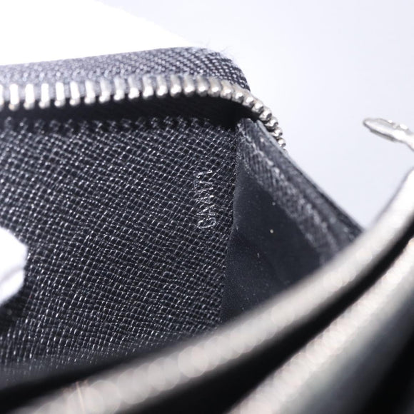 LOUIS VUITTON Epi Zippy Wallet Long Wallet Black M64838 LV Auth 167705