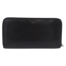 LOUIS VUITTON Epi Zippy Wallet Long Wallet Black M64838 LV Auth 167705-3
