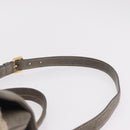 Miu Miu Hand Bag Leather 2way Gray Gold Auth 167708A-15