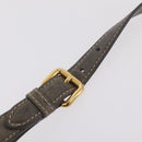 Miu Miu Hand Bag Leather 2way Gray Gold Auth 167708A-16