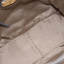 Miu Miu Hand Bag Leather 2way Gray Gold Auth 167708A-11