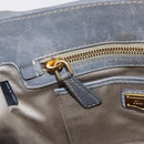 Miu Miu Hand Bag Leather 2way Gray Gold Auth 167708A-27