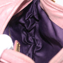 Miu Miu Hand Bag Leather 2way Pink Gold Auth 167711A-27
