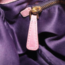 Miu Miu Hand Bag Leather 2way Pink Gold Auth 167711A-29