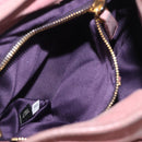 Miu Miu Hand Bag Leather 2way Pink Gold Auth 167711A-30