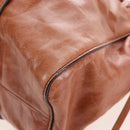Miu Miu Hand Bag Leather 2way Brown Gold Auth 167713M-19