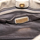 Miu Miu Hand Bag Leather 2way Beige Gold Auth 167714M-20