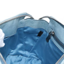 Miu Miu Matelasse Hand Bag Leather 2way Light Blue Silver Auth 167715M-31