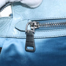 Miu Miu Matelasse Hand Bag Leather 2way Light Blue Silver Auth 167715M-33