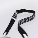 Miu Miu Hand Bag Leather 2way White Silver Auth 167717SAM-15