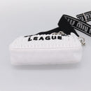 Miu Miu Hand Bag Leather 2way White Silver Auth 167717SAM-5
